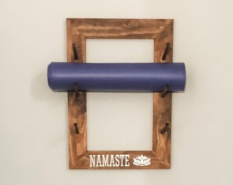 Yoga Mat Wall Holder Etsy