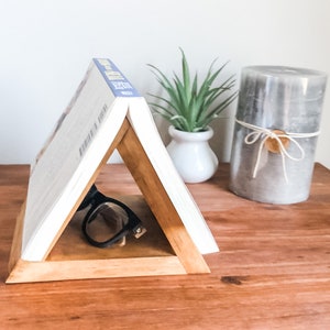 Nightstand Book Holder / Wooden Bookmark / Gift for Book Lovers