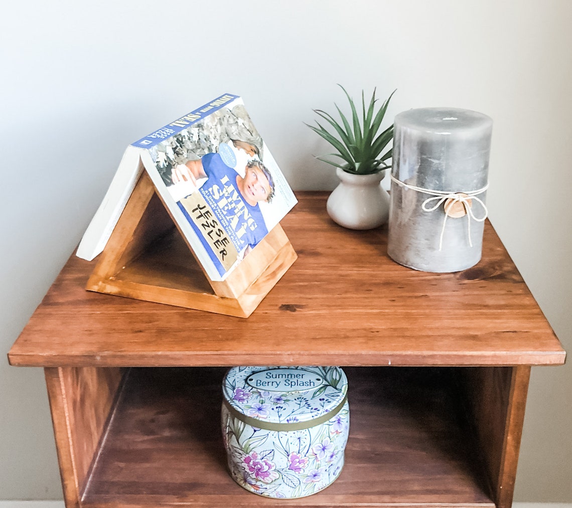 Night Stand Book Holder / Wooden Bookmark / Book Stand Etsy UK