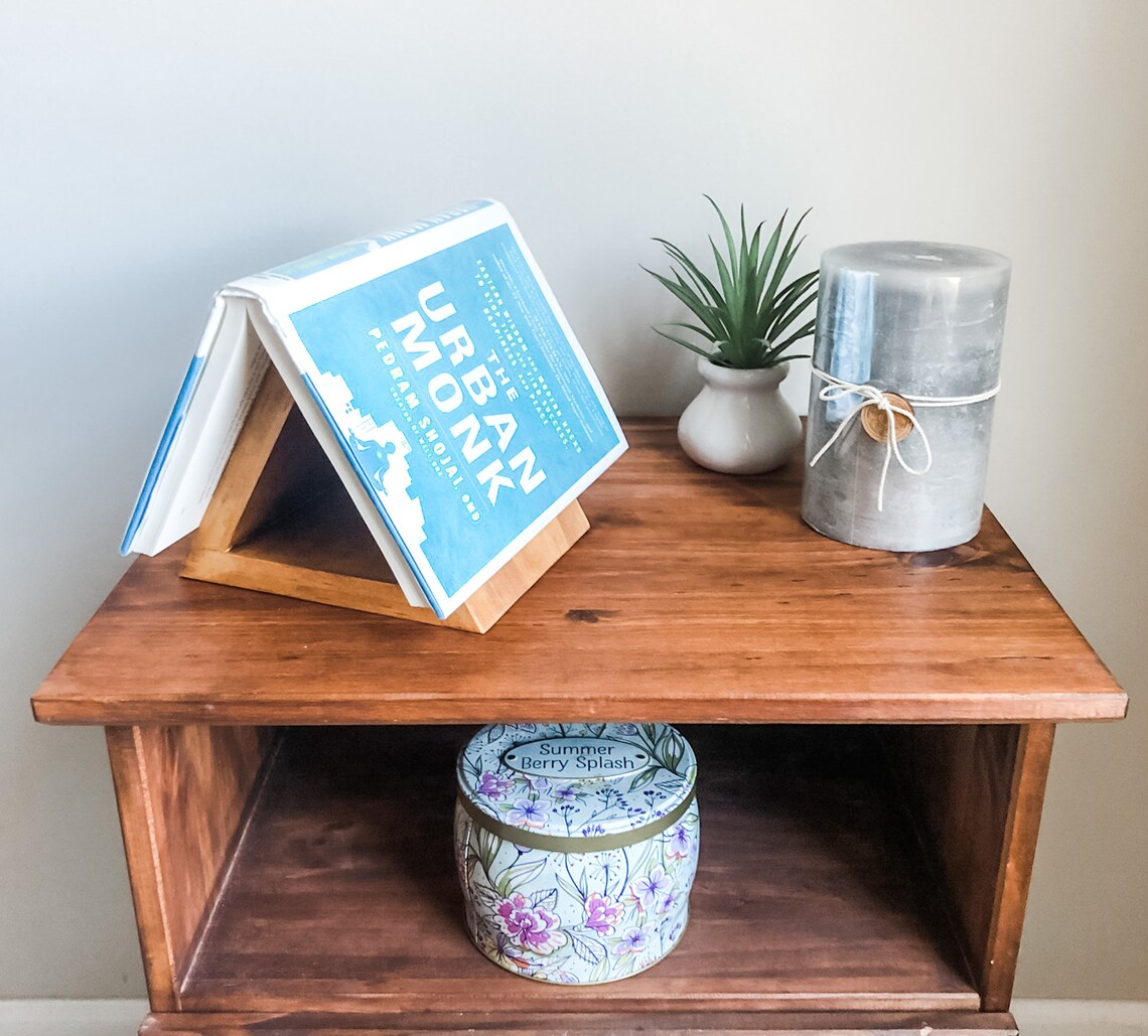 Night Stand Book Holder / Wooden Bookmark / Book Stand Etsy UK