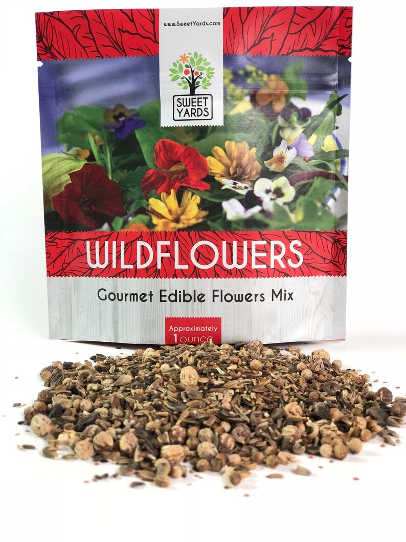 Gourmet Edible Flowers Wildflower Seed Blend Etsy