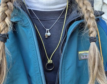 Collar con anilla para escalada