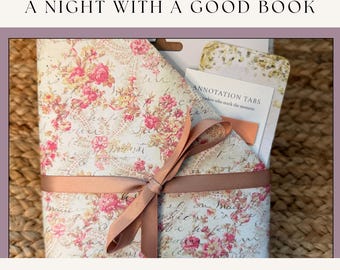 A Night with a Good Book | Wrapped Mystery Book Gift | Face Mask & Drink Mix | Book Lover Gift | Reader Gift | Surprise Book Mail