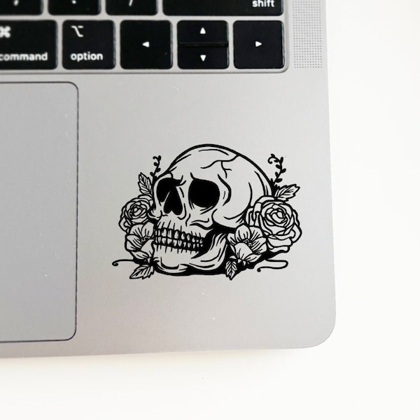 Floral Skull Vinyl Decal | Vinyl Sticker | Car Decal | Car Sticker | Window Decal | Window Sticker | Tumbler | Sticker