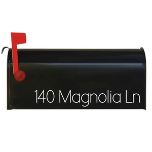 Custom Modern Contemporary Mailbox Address Vinyl Decal | Reflective | House Address Number | Vinyl Numbers | Adhesive Numbers