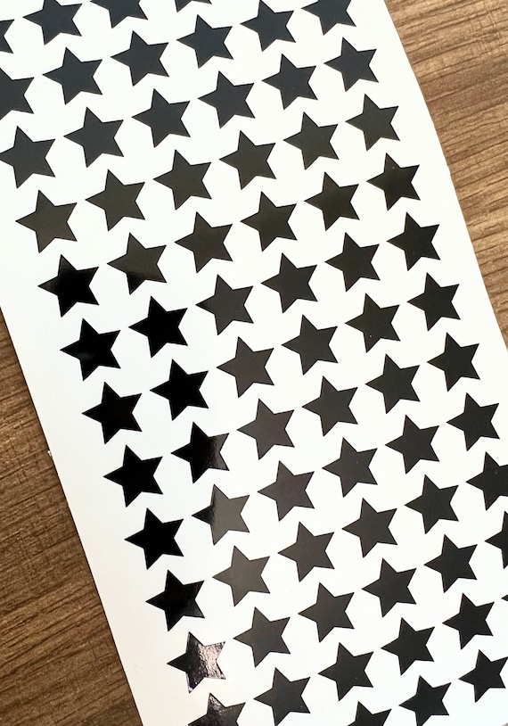 1/2 Inch Mini Star Sticker Sheet 13mm Small Star Stickers Tiny Star Holo  Stickers Holographic Planner Calendar 