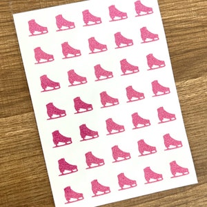 1/2 Inch Mini Ice Skate Sticker Sheet 13mm | Small Stickers | Tiny Skates | Ice Skate | BuJo Stickers | Planner | Calendar | Vinyl
