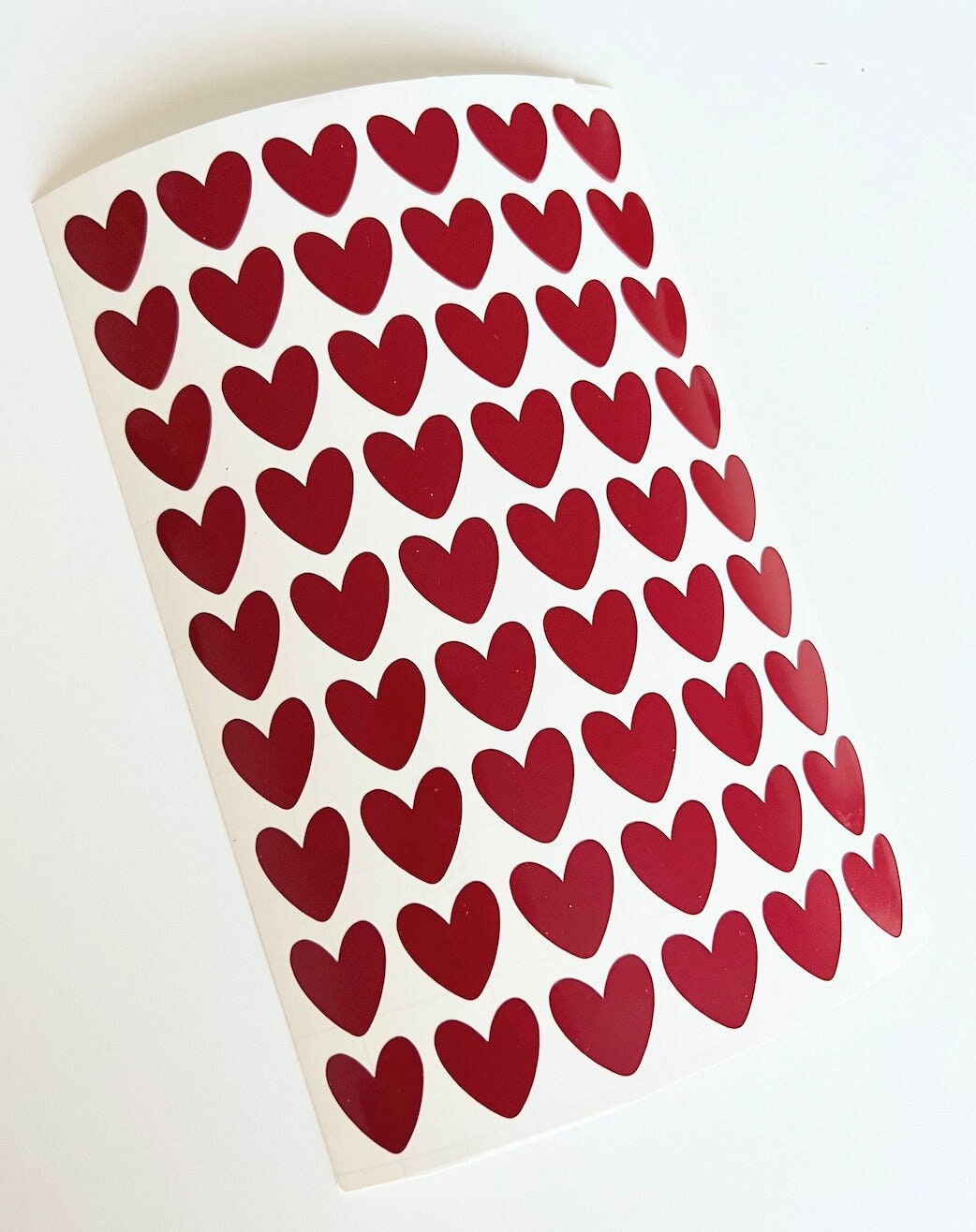  Transparent Red Heart Stickers Valentine's Day Crafting  Scrapbooking 0.75 Inch 500 Adhesive Stickers : Arts, Crafts & Sewing