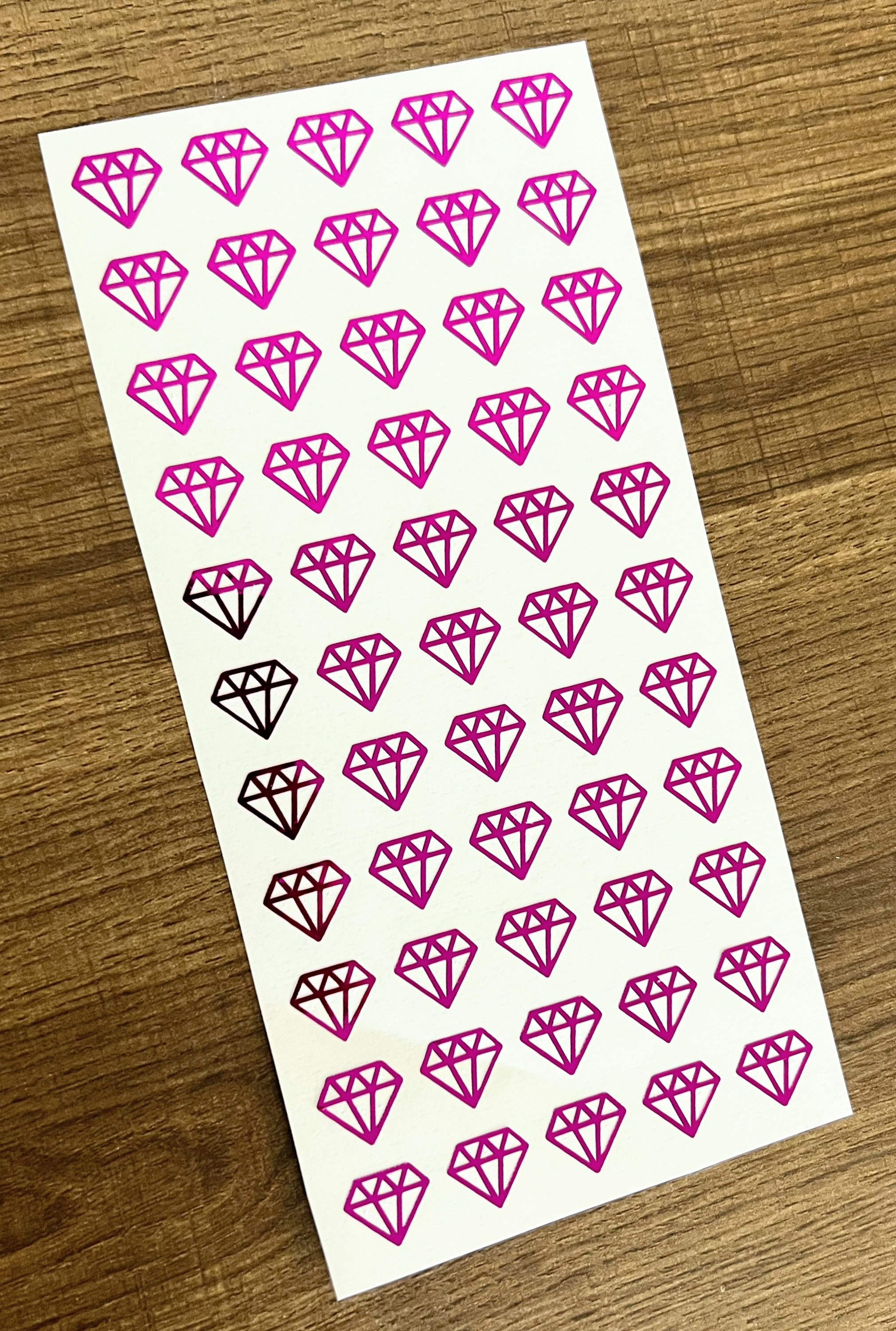 1/2 Inch Diamond Sticker Sheet 6mm - Etsy