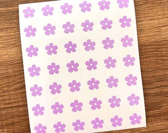 1/2 Inch Flower Sticker Sheet 13mm