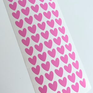 Heart Shape Stickers 1.5/1 Inches 500 Heart Labels for Birthday