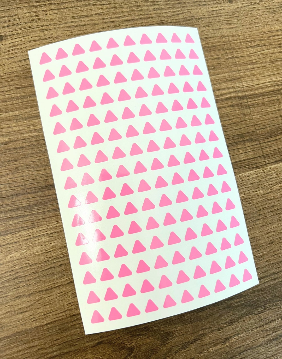 Triangle Inlay Stickers 1/4 Inch Triangle Sticker Sheet 6mm - Etsy