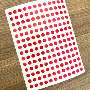1/4 Inch Circle Sticker Sheet 6mm | Small Stickers | Dot Stickers | BuJo Stickers | Planner | Calendar | Vinyl