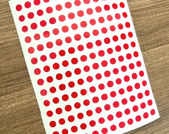 1/4 Inch Circle Sticker Sheet 6mm | Small Stickers | Dot Stickers | BuJo Stickers | Planner | Calendar | Vinyl