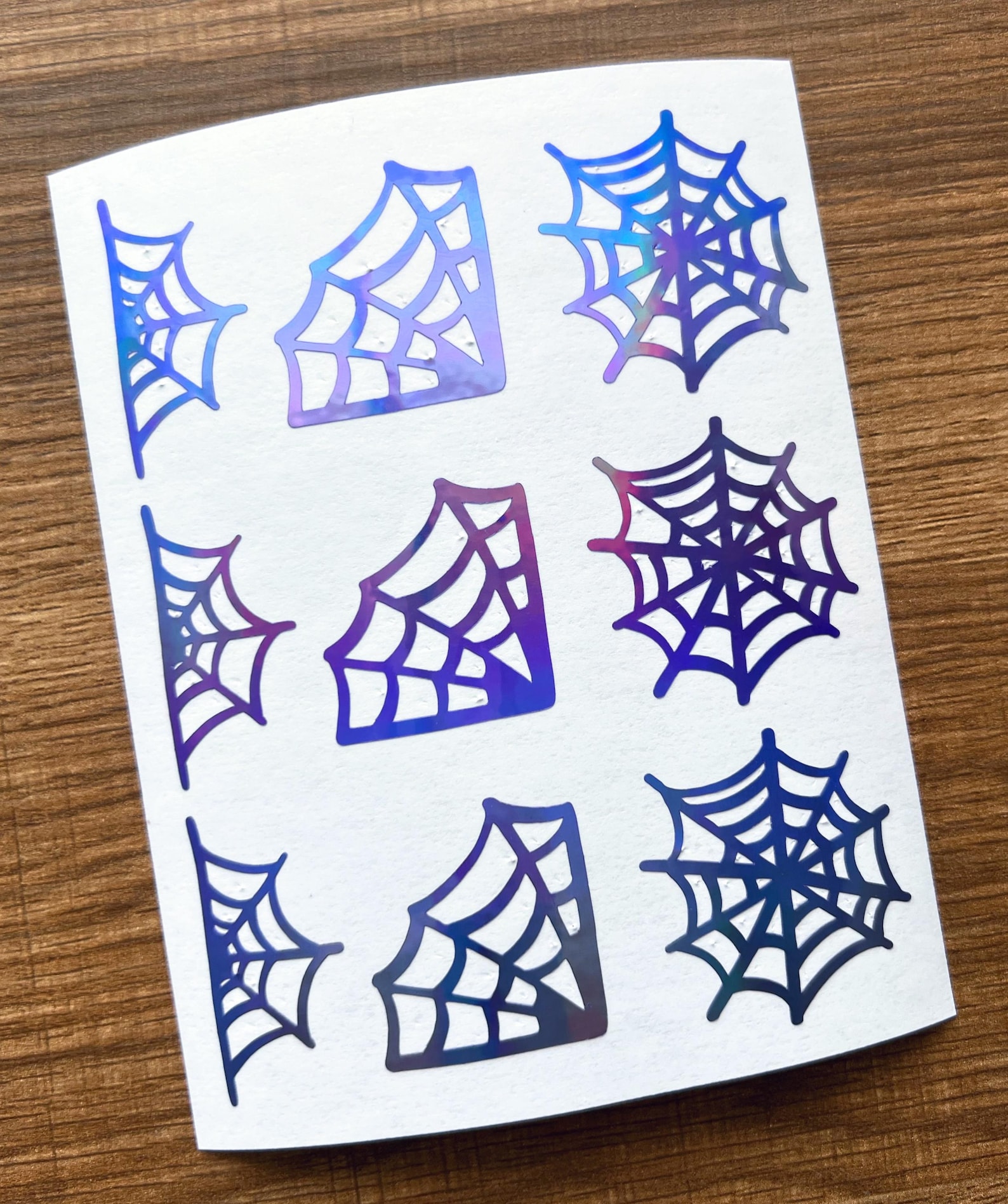 1.5 Inch Spider Web Sticker Sheet 38mm - Etsy