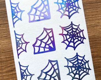 1.5 Inch Spider Web Sticker Sheet 38mm