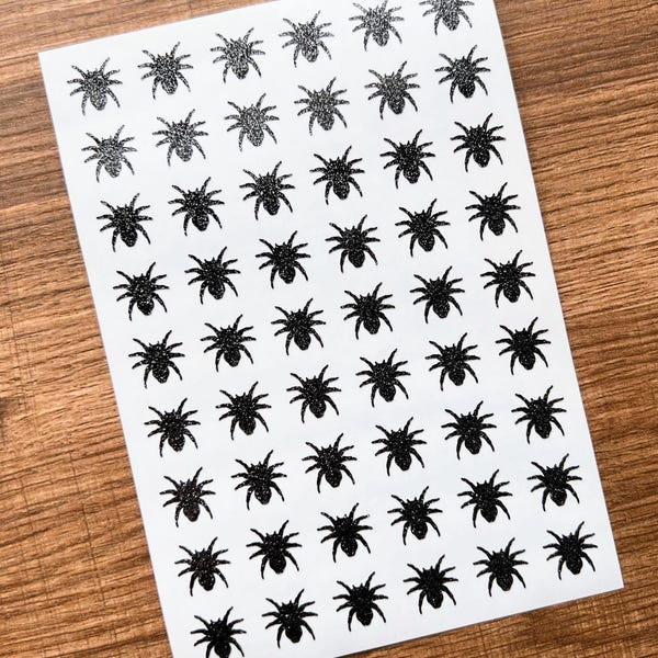Simple Spider Sticker Spider Stickers - Etsy