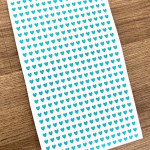 4 mm Micro Herz Stickerbogen | Kleine Herz Aufkleber | Kleine Herzen | Planer | Kalender | Vinyl | Schule