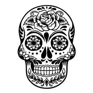 Large Skull Decal Etsy