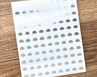 1/4 Inch Cloud Sticker Sheet 6mm