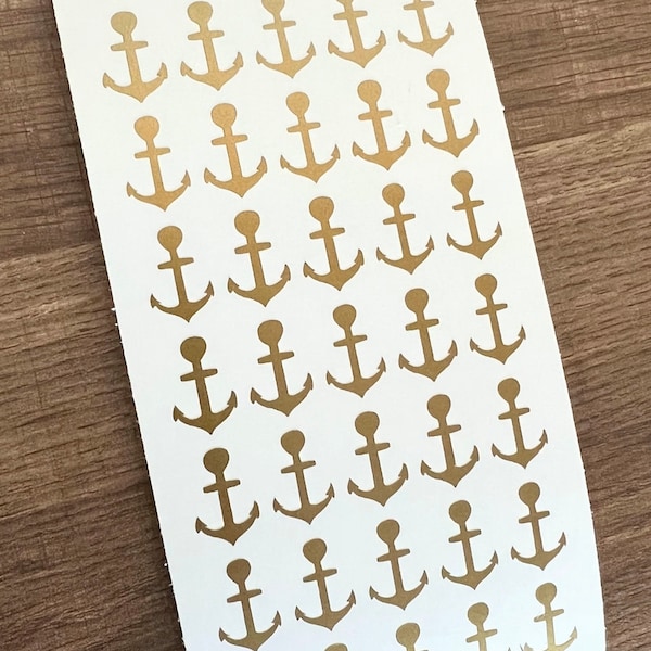 3/4 Inch Mini Anchor Sticker Sheet 19mm | Small Anchor Stickers | Tiny Anchor | Planner Stickers | Calendar Stickers | BuJo Stickers