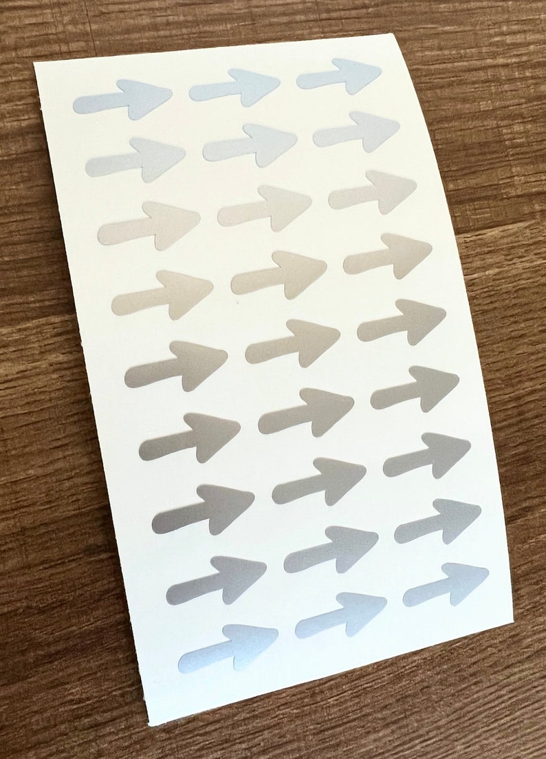 1 Inch Mini Arrow Sticker Sheet 25mm Small Arrow Stickers - Etsy
