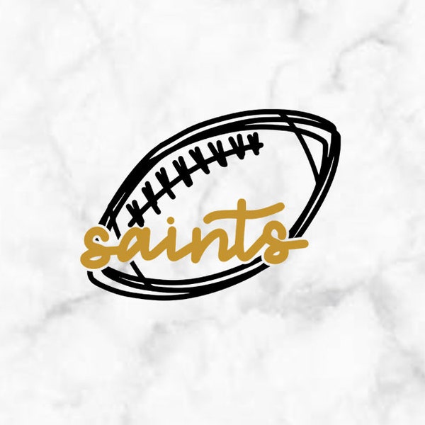 New Orleans Saints Football Vinyl Decal, Car Decal, Car Sticker, Laptop, Window Decal, Window Sticker, Tumbler, Sticker