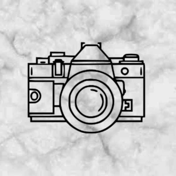 Analog Film Camera Vinyl Decal, Car Decal, Laptop, Sticker, Window Decal