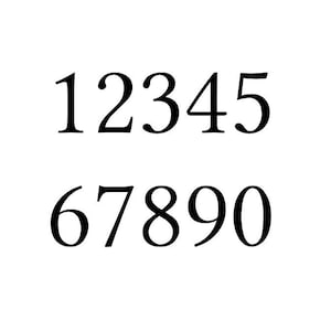 May include: A black and white image of the numbers 12345 and 67890.