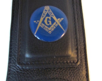 D Money Bar Masonic Gold-tone Square and Compass Mason Freemason Money Clip 