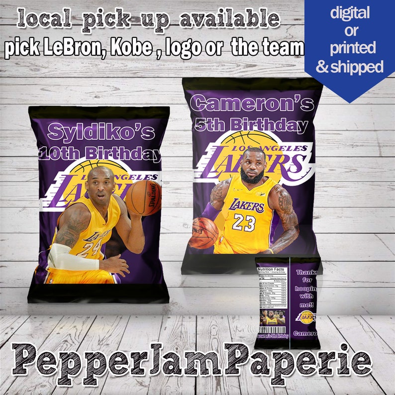 party favors custom bags basketball chip bags