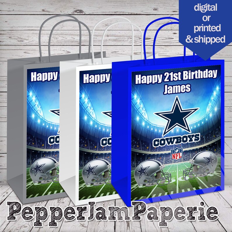 Dallas cowboys gift bags treat bags party favors party Etsy