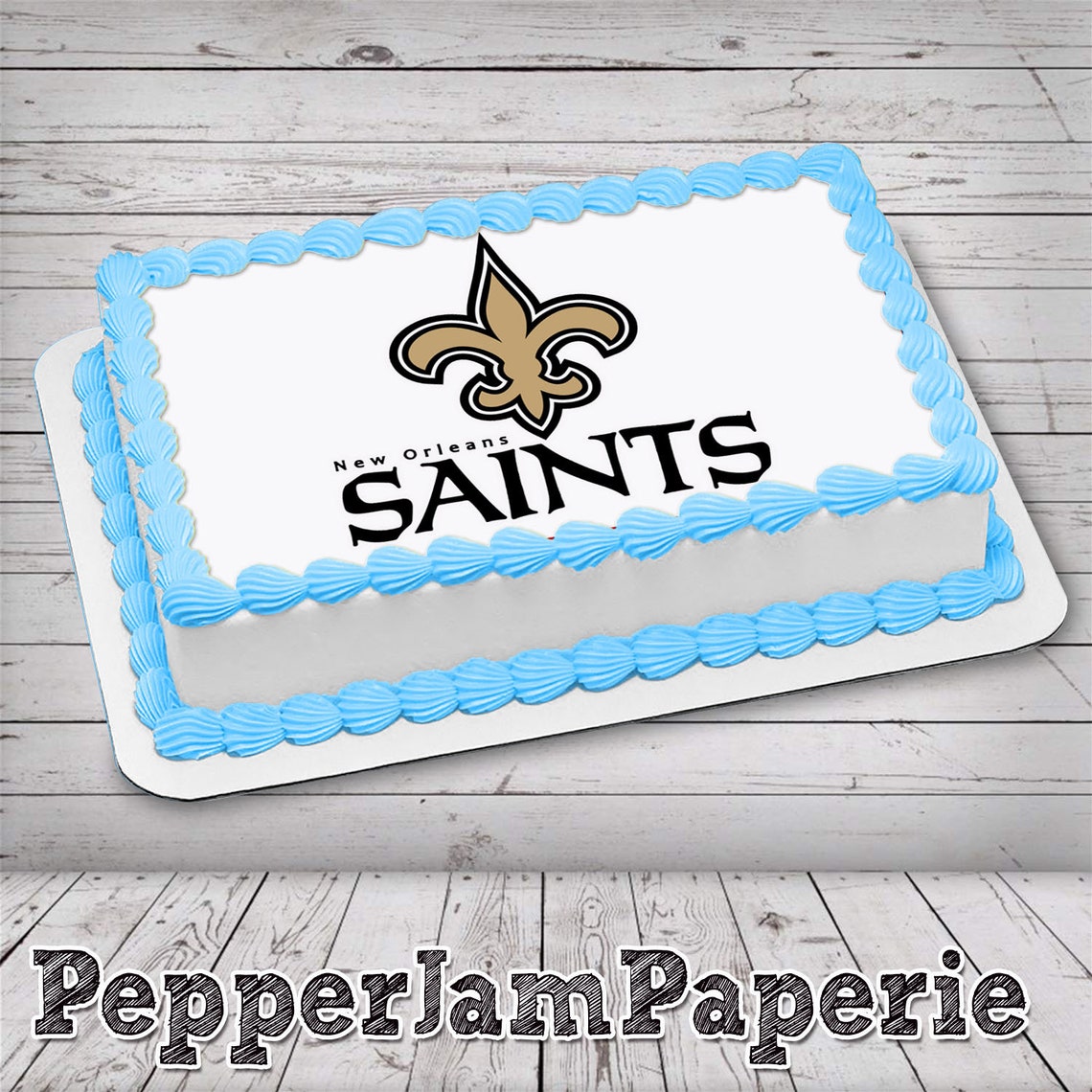 New orleans saints edible cake image frosting sheet sugar Etsy
