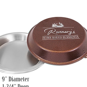 Personalizowana aluminiowa foremka do ciasta z pokrywką - idealna na parapetówkę, wesela, wieczory panieńskie, imprezy pieczenia! Prezent na Dzień Matki i Święto Dziękczynienia