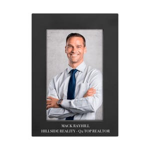 Marco de fotos con grabado personalizado, marco de fotos de aluminio, marco de fotos personalizado
