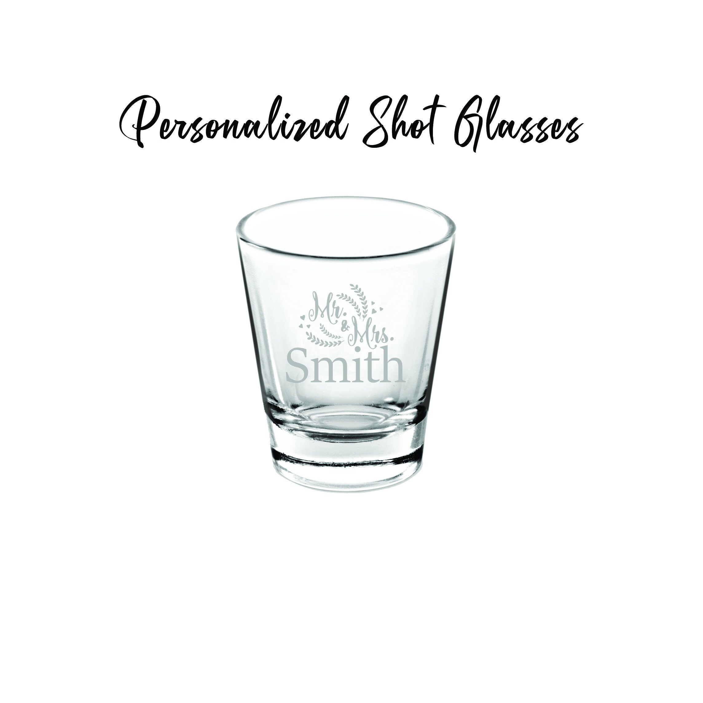 Custom Etched Shot Glass Custom Barware Custom Shot Glass Etsy