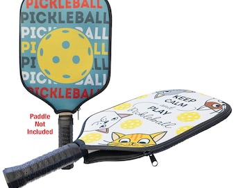 Custom Neopren Pickleball Paddle Cover: Vollfarb-Design