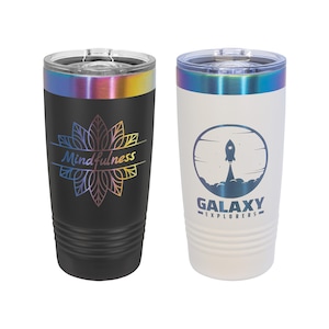 20 oz. Prism ION-Plated Stainless Steel Tumbler with Slider Lid | Personalized Double-Wall Vacuum Insulated Mug