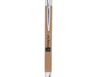 Personalized Leatherette Click-Top Pen | personalized corporate gifts