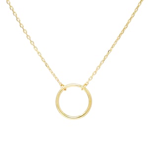 Sterling Silver Circle Necklace, Modern Necklace Gold, Mother Daughter Necklace, Mothers day gifts, Circle Necklace Silver, Gift For Friend
