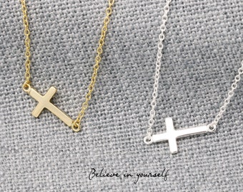 Cross Necklace Women, Sterling Silver Necklace, Small Cross Necklace, Modern Necklace, Necklace For Kids, Gifts For Her, Mothers Day Gifts