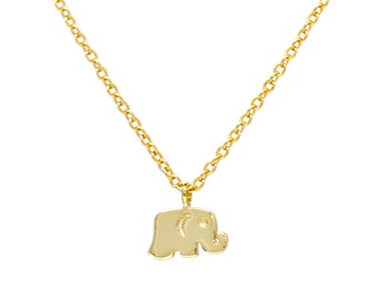 Colar de Elefante Prateado, Colar de Elefante em Prata de Lei, Colar de Elefante Pequeno Prateado, Presente para Amiga, Presente para Ela, Presente de Aniversário