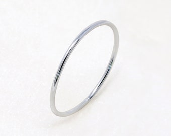 Sterling Silver Ring, Stacking Ring Silver, 925 Sterling Silver, Thin Silver Ring, Rings for Stacking, Gift For Her, Simple Band Ring Silver