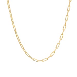 18K Gold Filled Necklace, Thin Paperclip Chain Necklace Gold Filled, Chain Link Necklace, Modern Necklace, Gold Link Necklace, Gift For Her