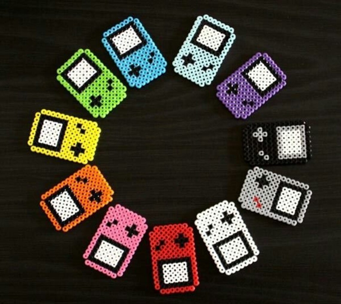 Hama Beads Game Boy Keychain Geek Game Boy Keychain Hama - Etsy UK