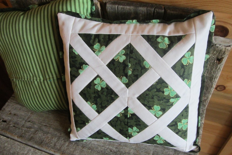Luck Of The Irish Pair Of Quilted Pillows Decor For St Patricks Day