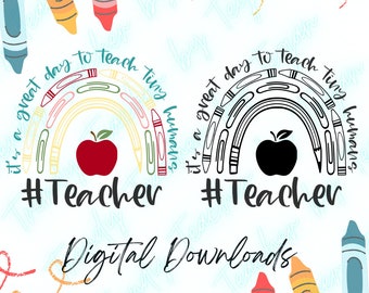 Grundschullehrerin Regenbogen SVG, Lehrerin Boho SVG, Lehrerin Regenbogen SVG, png, jpg
