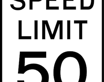 Speed Limit 50 svg
