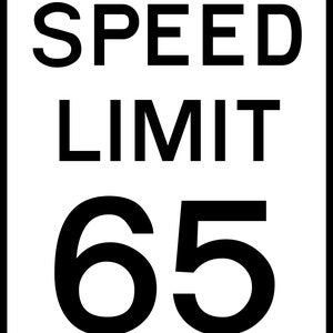 Speed Limit 65 svg