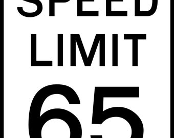 Speed Limit 65 svg